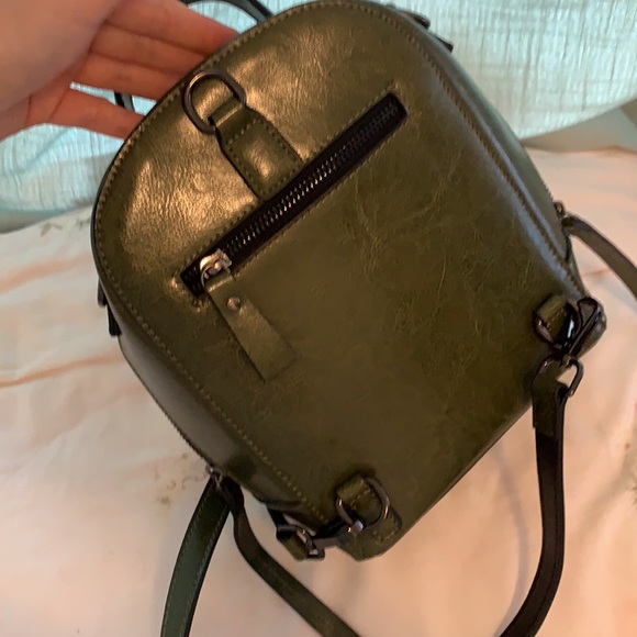 Handmade leather Backpack/Crossbo Bag w free gift - Picture 3 of 7